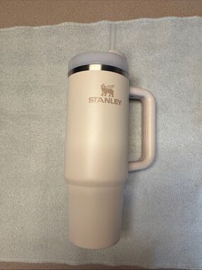 Stanley Pale Pink Insulated Travel Mug with Handle